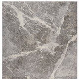 Homeroots 8' X 11' Gray And Ivory Abstract Area Rug  Polypropylene 558387