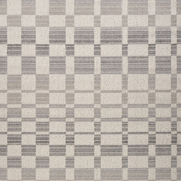 Homeroots 8' X 11' Gray And Beige Checkered Distressed Area Rug  Polypropylene 558392