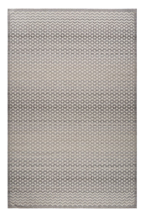 Homeroots 4' X 6' Gray And Beige Moroccan Distressed Area Rug  Polypropylene 558399