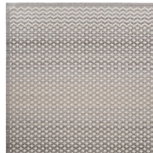 Homeroots 7' X 10' Gray And Beige Moroccan Distressed Area Rug  Polypropylene 558401