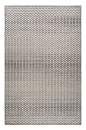 Homeroots 8' X 11' Gray And Beige Moroccan Distressed Area Rug  Polypropylene 558402