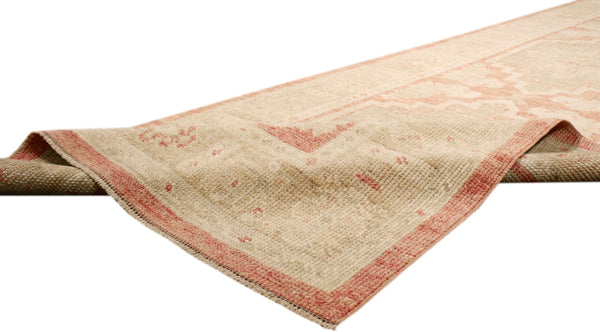 Pasargad Home Oushak Collection Hand-knotted Wool Area Rug - Timeless Elegance For Any Space   B-316 3x13