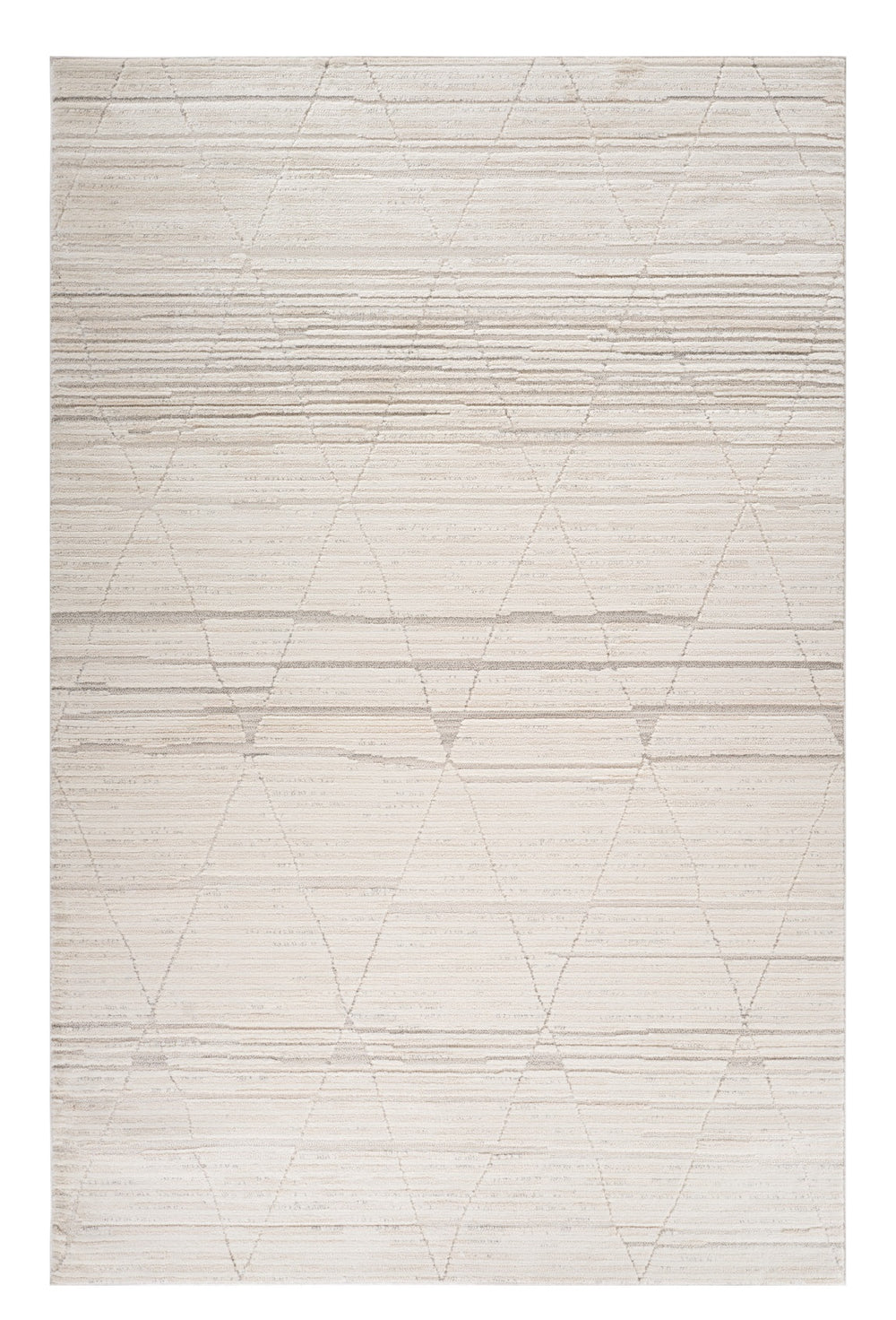 Homeroots 4' X 6' Cream And Beige Abstract Area Rug  Polyester 558453