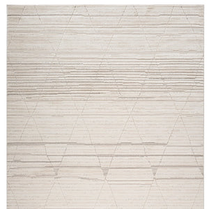 Homeroots 5' X 8' Cream And Beige Abstract Area Rug  Polyester 558454