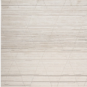 Homeroots 7' X 10' Cream And Beige Abstract Area Rug  Polyester 558455