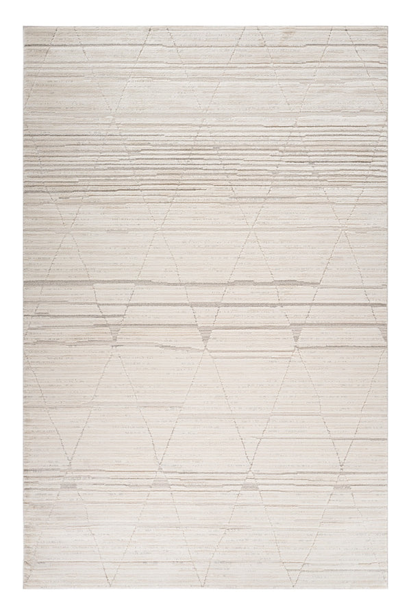 Homeroots 8' X 11' Cream And Beige Abstract Area Rug  Polyester 558456