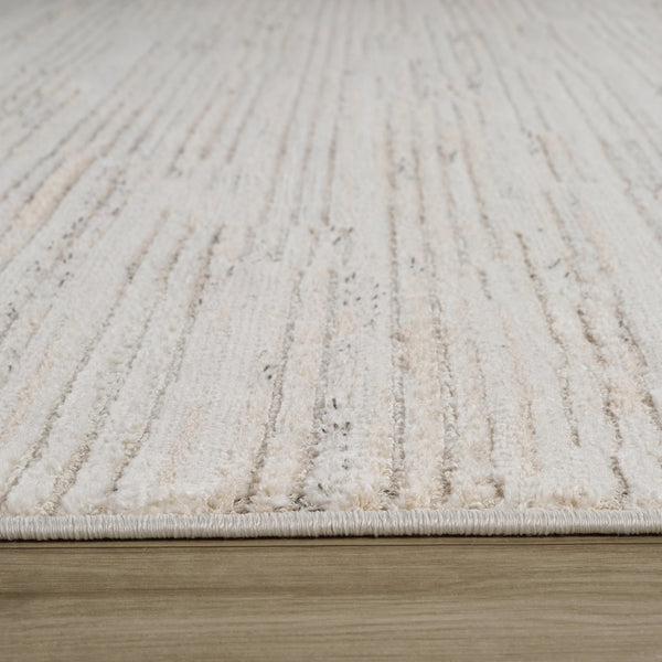 Homeroots 8' X 11' Gray And Beige Geometric Distressed Area Rug  Polyester 558462