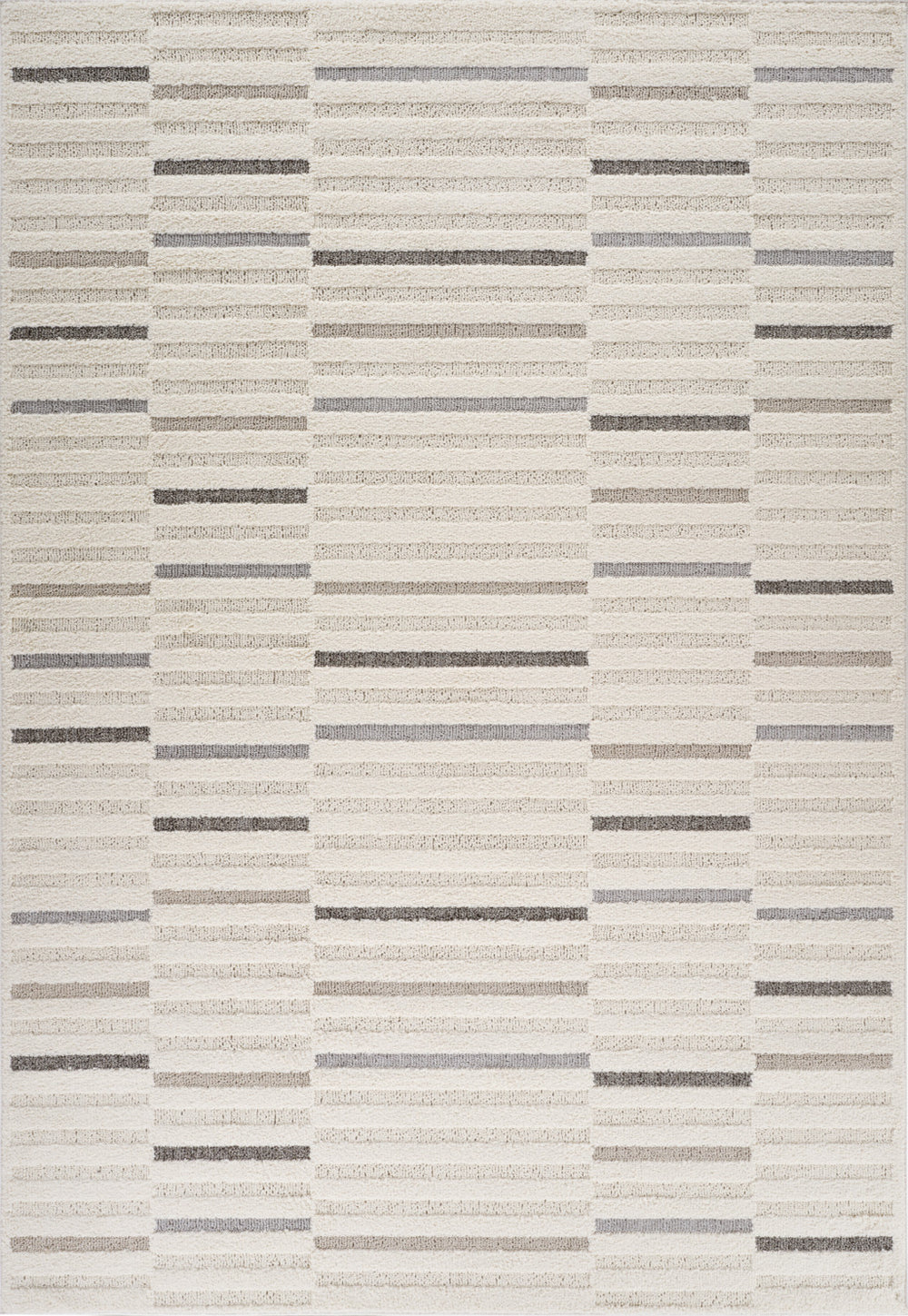 Homeroots 4' X 6' Gray And Cream Abstract Distressed Area Rug  Polypropylene 558464