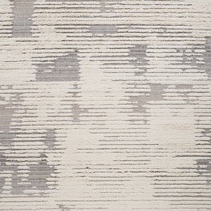 Homeroots 4' X 6' Gray And Cream Abstract Distressed Area Rug  Polypropylene 558469