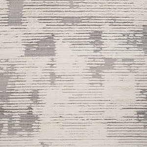 HomeRoots 5' Gray and Cream Abstract Distressed Area Rug - Stylish, Durable Design for Busy Homes & Modern Decor 5' X 8' 558470