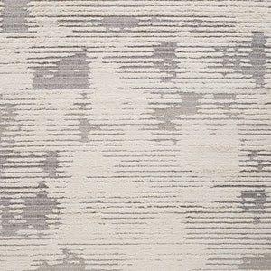 Homeroots 8' X 11' Gray And Cream Abstract Distressed Area Rug  Polypropylene 558472