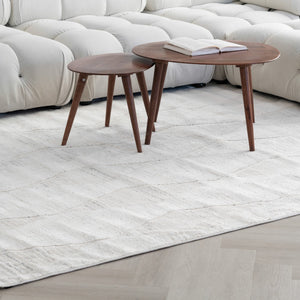 Homeroots 5' X 8' Cream And Beige Geometric Distressed Area Rug  Polyester 558491