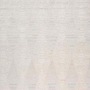 HomeRoots 5' Cream and Beige Geometric Distressed Area Rug – Modern, Durable Design for Stylish Home Décor 7' X 10' 558492