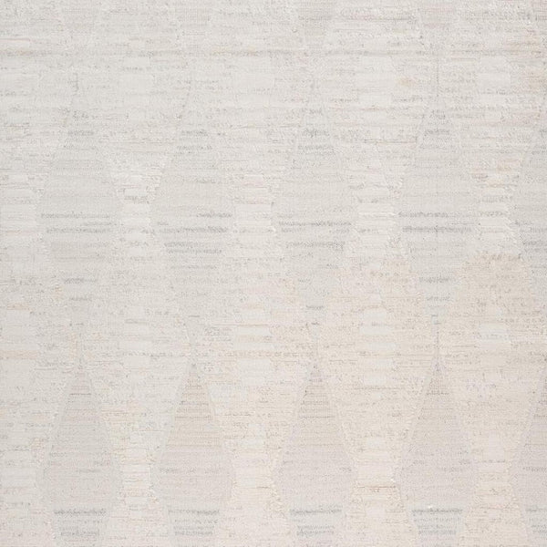 HomeRoots 5' Cream and Beige Geometric Distressed Area Rug – Modern, Durable Design for Stylish Home Décor 7' X 10' 558492