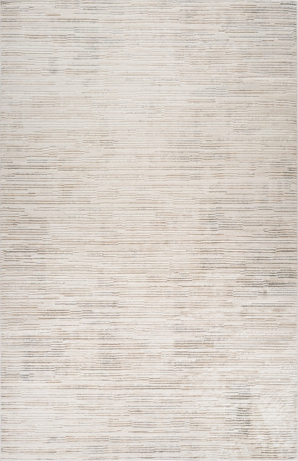 HomeRoots 8' X 11' Cream and Beige Abstract Area Rug - Stylish, Stain-Resistant Design for High-Traffic Spaces 558505