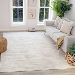 Homeroots 7' X 10' Gray And Beige Geometric Distressed Area Rug  Polyester 558510