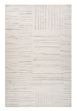 Homeroots 8' X 11' Gray And Beige Geometric Distressed Area Rug  Polyester 558511