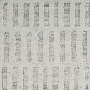 Homeroots 8' Gray And Beige Geometric Distressed Runner Rug - Stylish, Stain-resistant, Perfect For High-traffic Areas  Polyester 558513