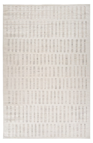 Homeroots 7' X 10' Gray And Beige Geometric Distressed Area Rug  Polyester 558516