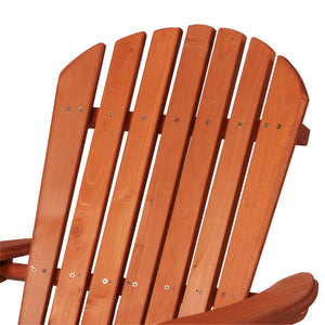 Homeroots 32" Battleship Gray And Natural Wood Heavy Duty Plastic Outdoor Adirondack Chair  Plastic 558551
