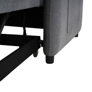 English Elm Christopher Knight Home® - (Old 3-in-1 Convertible Sleeper Sofa Bed with Pillow & Pocket, Compact Loveseat with Pull-Out Bed and Wheels Grey N765P34284849G