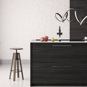 HomeRoots Black Metal Dimmable LED Chandelier – Modern, Adjustable, Energy-Efficient Lighting for Any Space 558590