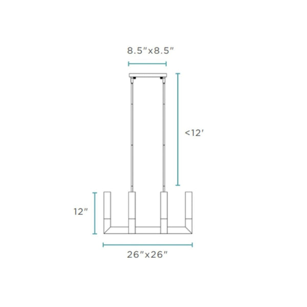 HomeRoots Silver Candle-Style Eight-Light Chandelier: Dimmable Elegance with Clear Shades for Any Space 558622