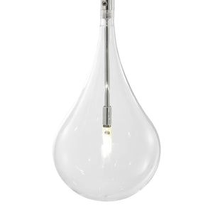 HomeRoots Silver Smart Dimmable Chandelier with Clear Glass Shades – Modern Tiered Design for Any Space 558650