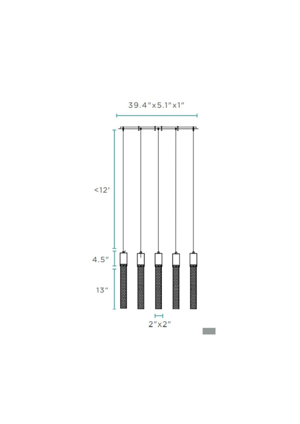 HomeRoots Silver Five-Light Dimmable Chandelier with Clear Shades – Modern Design for Versatile Spaces & Ambiance 558654