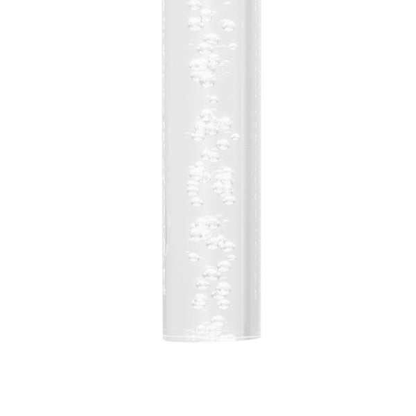 HomeRoots Silver Nine-Light Dimmable Chandelier with Clear Shades – Modern Elegance for Any Room Decor 558712