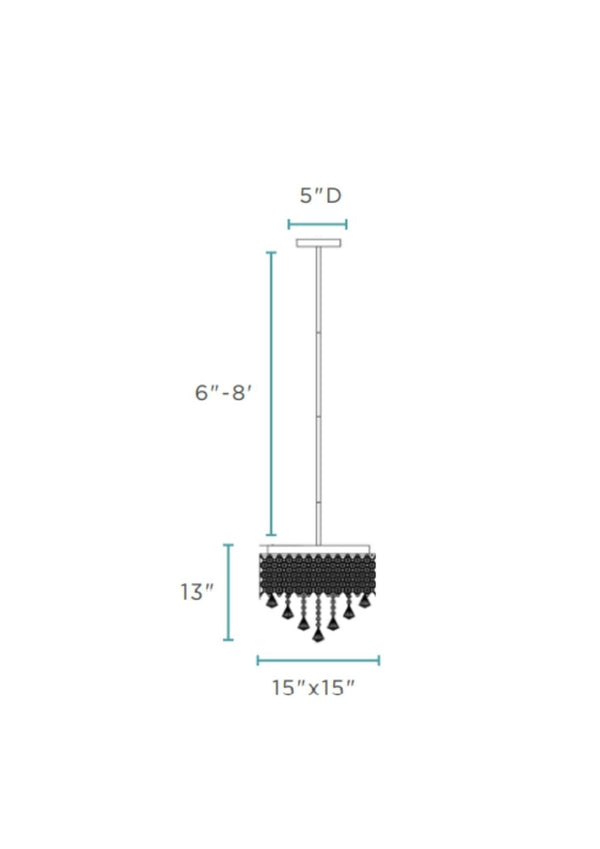 HomeRoots Silver Nine-Light Crystal Chandelier - Dimmable Elegance with Clear Shades for Any Décor Space 558714