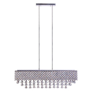 HomeRoots Silver Contemporary Twelve-Light Dimmable Chandelier with Clear Shades for Modern Décor Spaces 558715