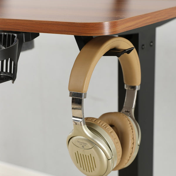 HomeRoots 45" Adjustable Oak and White Standing Desk - Ergonomic Design for Modern Workspaces with USB Outlet 558721
