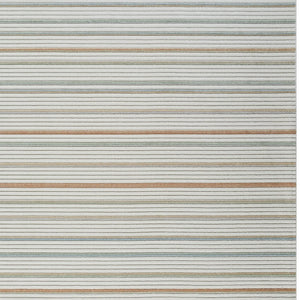 Homeroots 8' X 10' Cream And Beige Striped Distressed Indoor Outdoor Area Rug  Polypropylene 558727
