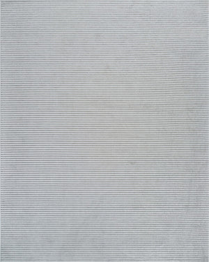HomeRoots 5' Stylish Cream and Beige Striped Distressed Area Rug for Indoor and Outdoor Spaces, Durable Design 5' X 7' 558728