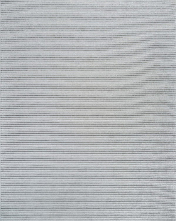 HomeRoots 5' Stylish Cream and Beige Striped Distressed Area Rug for Indoor and Outdoor Spaces, Durable Design 5' X 7' 558728