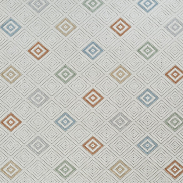 Homeroots 5' X 7' Cream And Beige Geometric Distressed Indoor Outdoor Area Rug  Polypropylene 558730