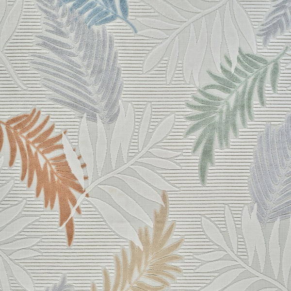 Homeroots 5' X 7' Cream And Beige Botanical Leaves Distressed Indoor Outdoor Area Rug  Polypropylene 558732