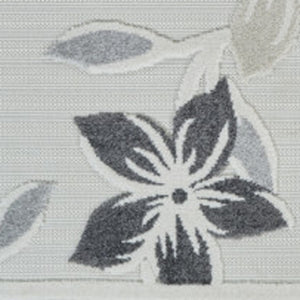 Homeroots 8' X 10' Cream And Gray Floral Distressed Indoor Outdoor Area Rug  Polypropylene 558735