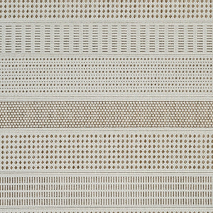 HomeRoots 4' Durable Beige and Brown Geometric Distressed Area Rug for Indoor and Outdoor Spaces, Easy Care 5' X 7' 558747