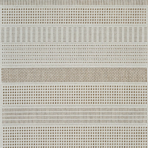 Homeroots 8' X 10' Beige And Brown Geometric Distressed Indoor Outdoor Area Rug  Polypropylene 558749