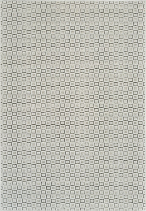HomeRoots 4' Cream and Beige Geometric Distressed Area Rug - Durable, Stain-Resistant, Indoor/Outdoor Style 8' X 10' 558770