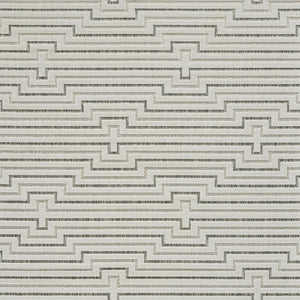 HomeRoots 4' Geometric Distressed Cream and Beige Area Rug for Stylish Indoor & Outdoor Spaces, Durable Design 5' X 7' 558789