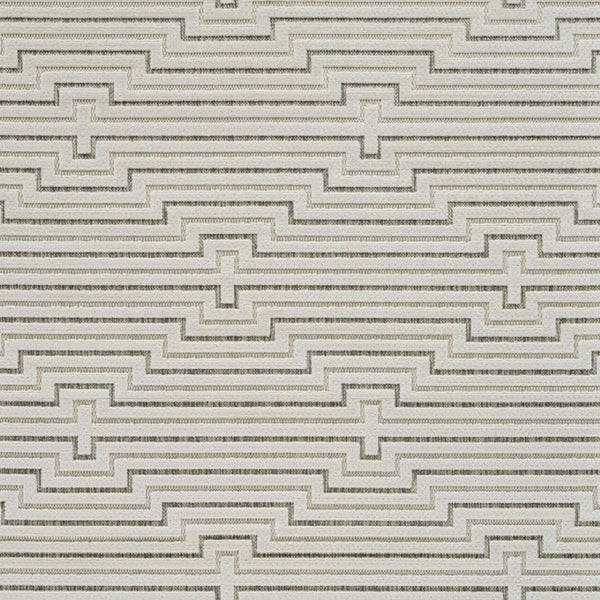 HomeRoots 4' Geometric Distressed Cream and Beige Area Rug for Stylish Indoor & Outdoor Spaces, Durable Design 5' X 7' 558789
