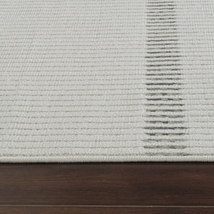Homeroots 10' Cream And Beige Striped Distressed Indoor Outdoor Runner Rug  Polypropylene 558799