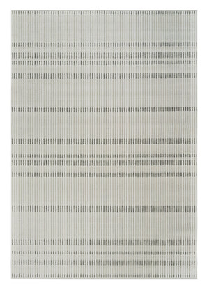 Homeroots 4' X 6' Cream And Beige Striped Distressed Indoor Outdoor Area Rug  Polypropylene 558802