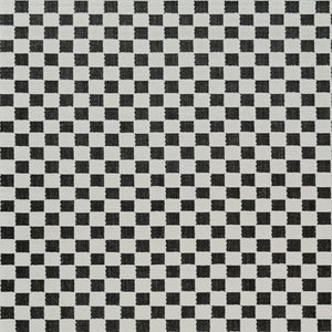 Homeroots 4' X 6' Black And White Geometric Distressed Indoor Outdoor Area Rug  Polypropylene 558809