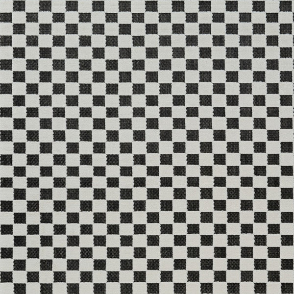 Homeroots 4' X 6' Black And White Geometric Distressed Indoor Outdoor Area Rug  Polypropylene 558809