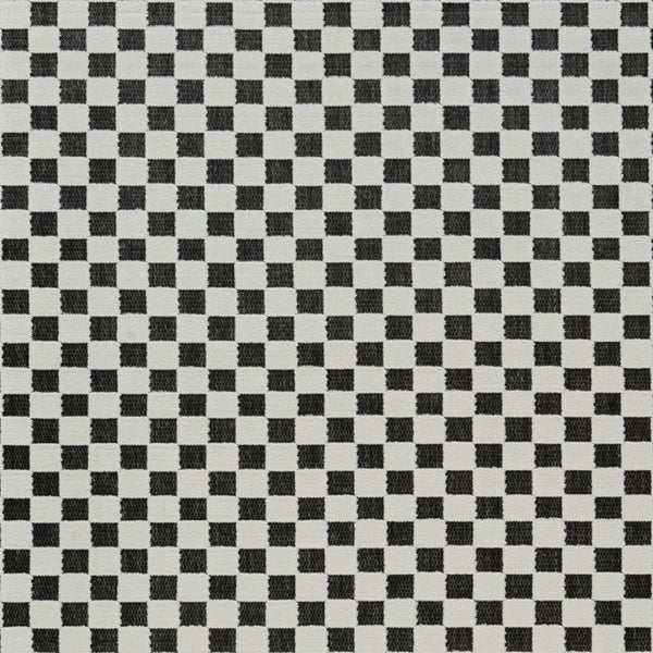 Homeroots 6' X 9' Black And White Geometric Distressed Indoor Outdoor Area Rug  Polypropylene 558811