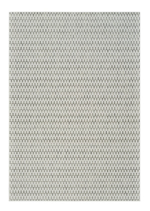 Homeroots 6' X 9' Cream And Beige Geometric Distressed Indoor Outdoor Area Rug  Polypropylene 558818
